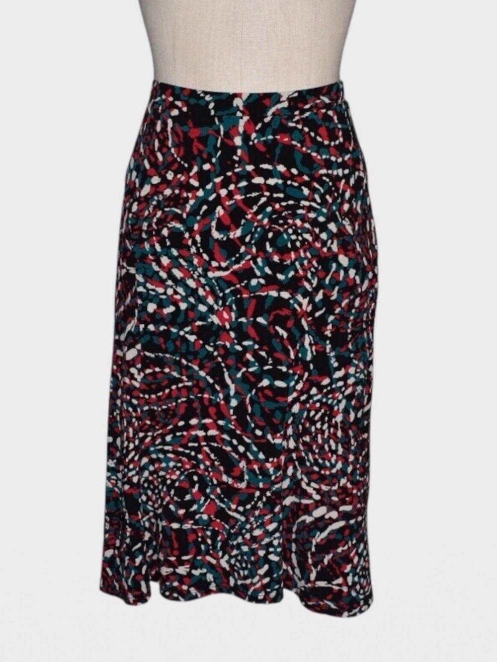 George Abstract Print‎ Stretch Skirt